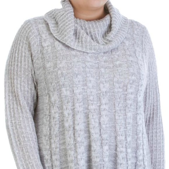 JOSEPH A - 3X- Broken Neck Long Sleeved Sweater - - Picture 2 of 2